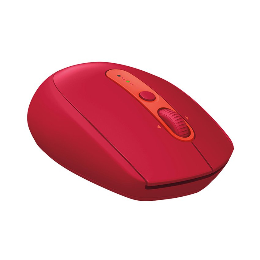 Chuột máy tính không dây Logitech M590 màu đỏ có kiểu dáng hiện đại, nhỏ gọn 